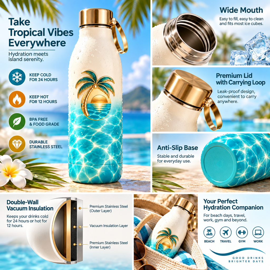 Poolside Water Bottle — view 5