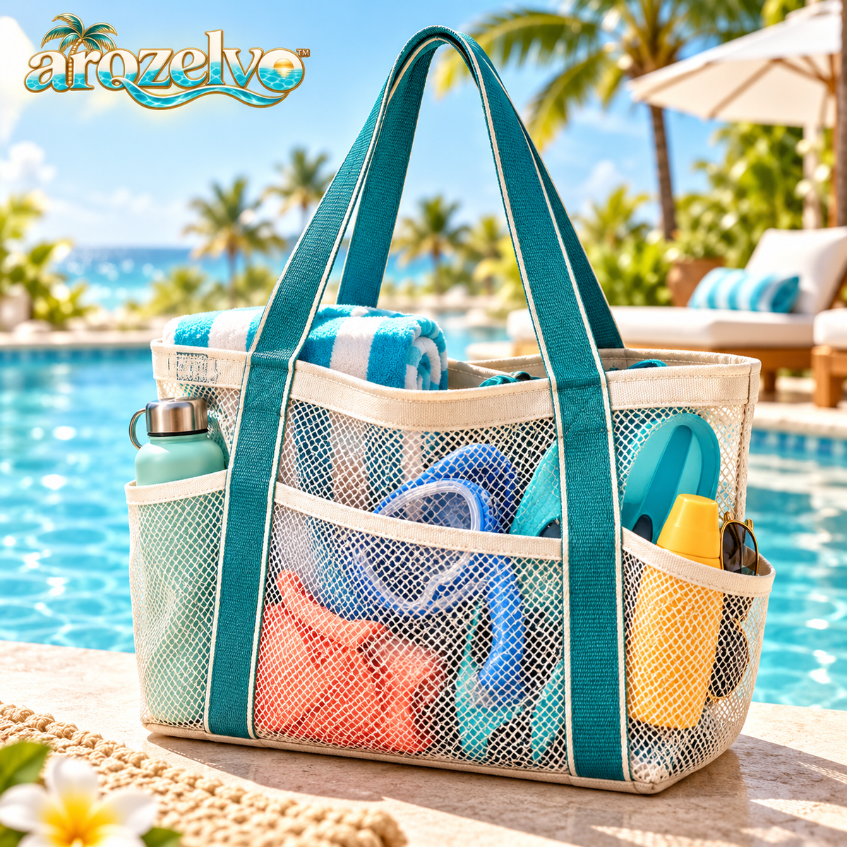 Mesh Swim Gear Tote — main image